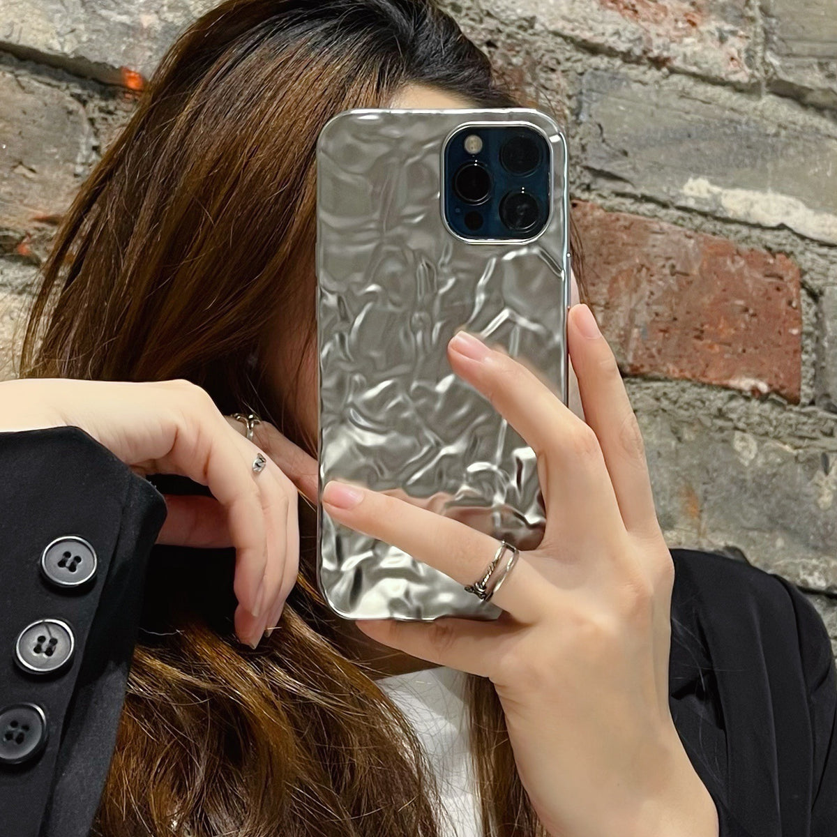 アルミホイル風 スマホケース iphone13対応 SNSで大人気！ – Juushundo