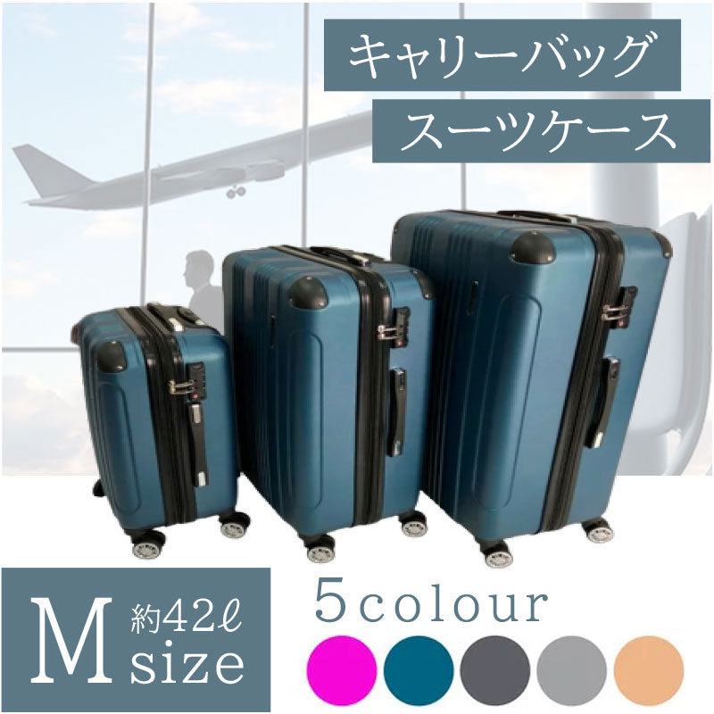 スーツケース Mサイズ・TSAロック・キャリーバッグ　送料無料 新入荷　4色