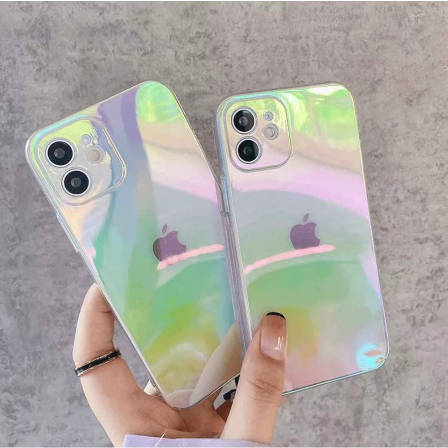 新入荷 ホログラム オーロラ クリアケース iPhone12 13 シリーズ