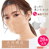 【5と0のつく日ポイント＋5倍】マスク不織布立体血色マスク不織布小さめ49枚(7色ｘ各7枚)個包装カラーマスク虹マスク色付き不織布マスク携帯便利レディースウイルス飛沫対策99%カットおすすめ