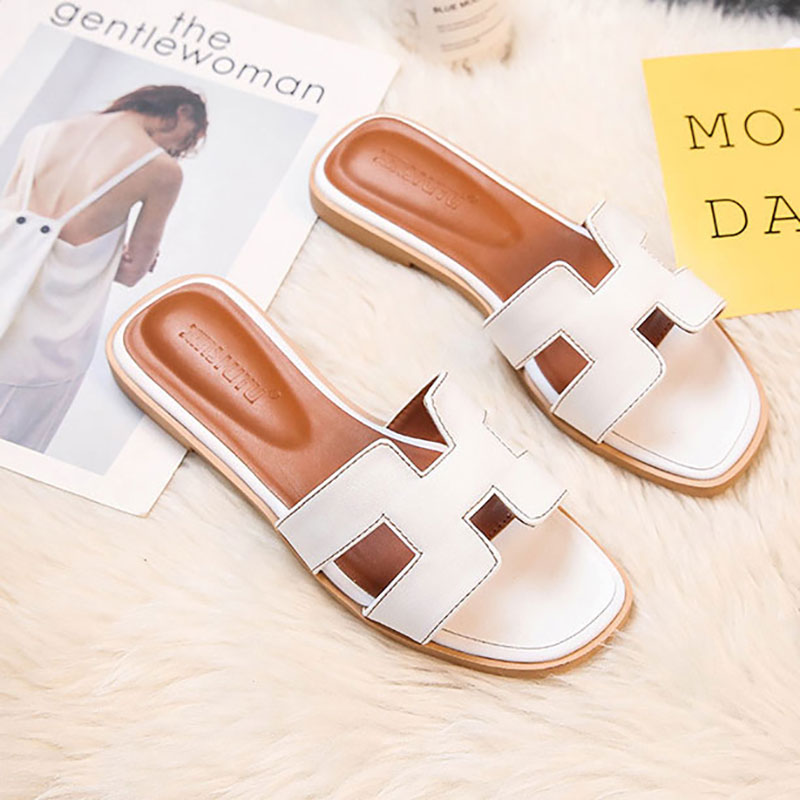 サンダル・ミュール LOGO SANDALS スーパーSALE」サンダル ミュール Hロゴ H PUレザー PU 歩き