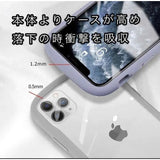 韓国iPhone13対応Sライン背面クリアiPhoneケースレンズカバー付