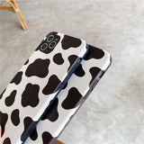 スマホケースクリアケース韓国系乳牛柄iphone12iphone13